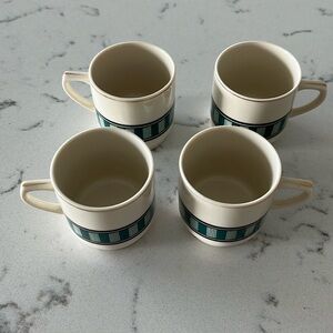 Set of four espresso cups